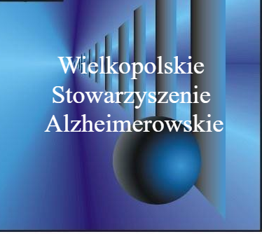 Niebieska grafika Wielkopolskiego Stowarzyszenia Alzheimerowskiego