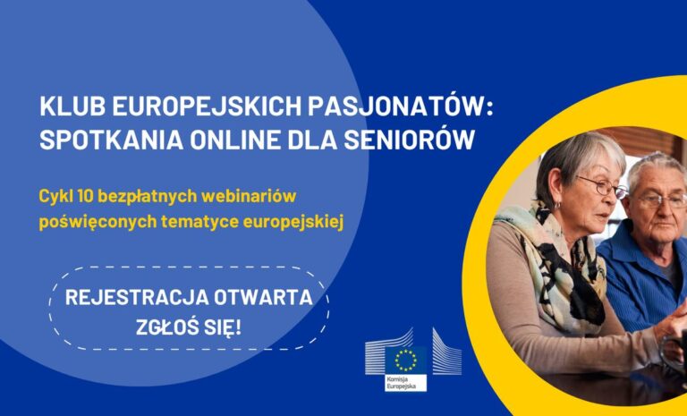 Klub Europejskich Pasjonatów: spotkania online dla seniorów