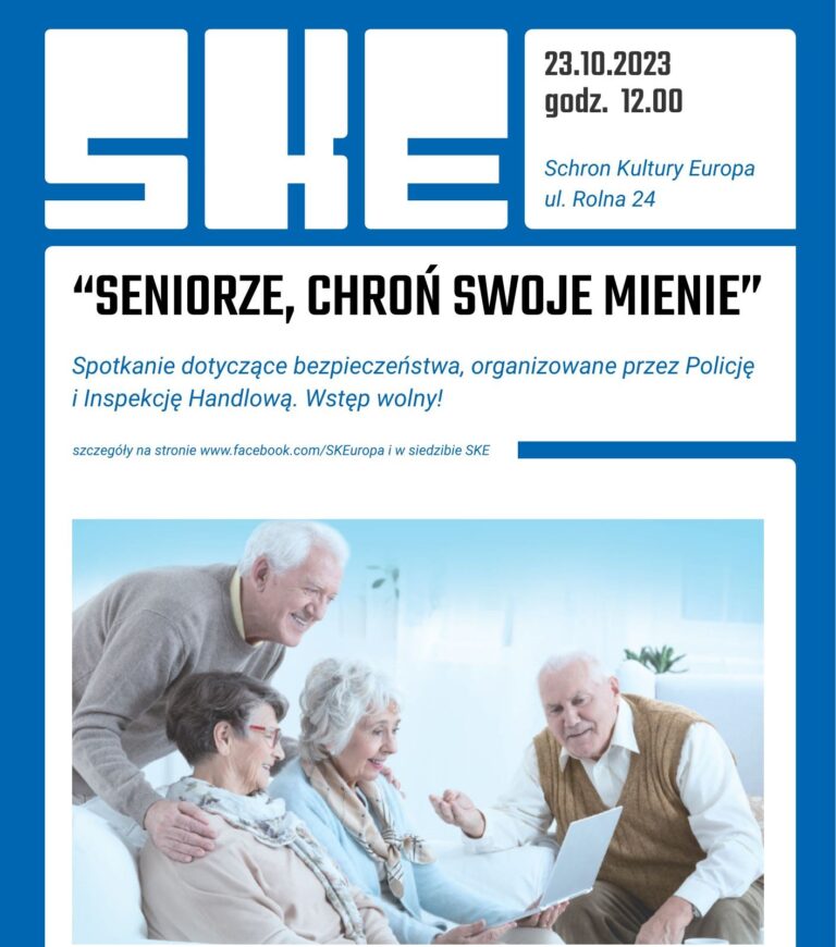 Spotkanie w ramach kampanii „Seniorze, chroń swoje mienie” w SKE