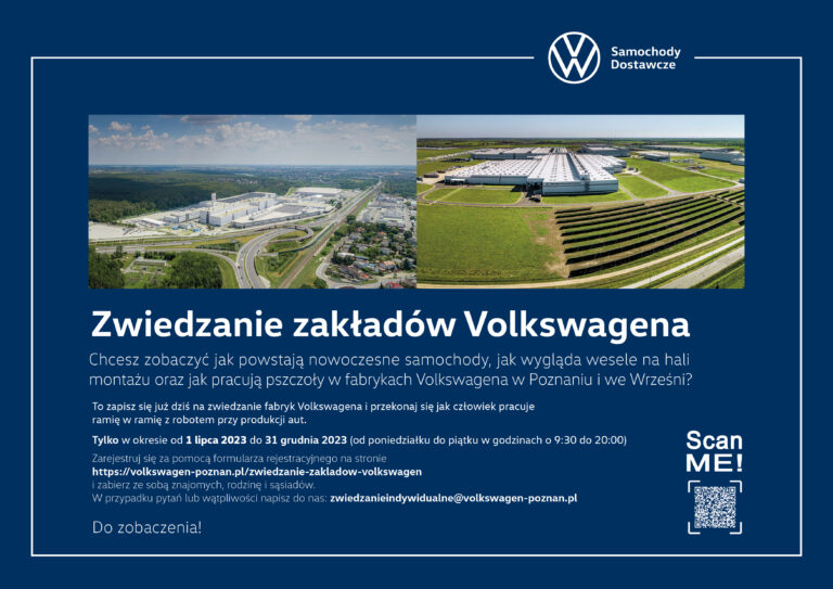 Bezpłatne zwiedzanie fabryki Volkswagena