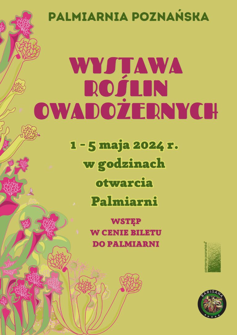Wystawa roślin owadożernych w Poznańskiej Palmiarni